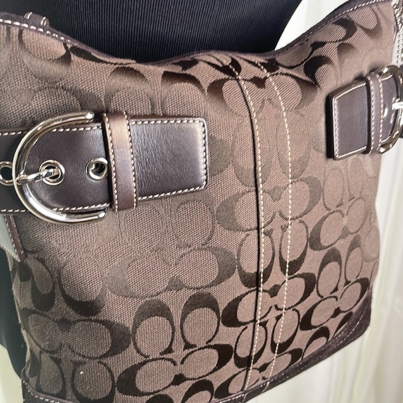 NWOT Brown American Classic Leather/Suede Convertible COACH Bag - Picture 2 of 14